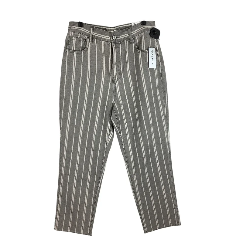 Women's Jodhpurs with Long LengthJeans Straight By Pacsun In Striped Pattern, Size: 28