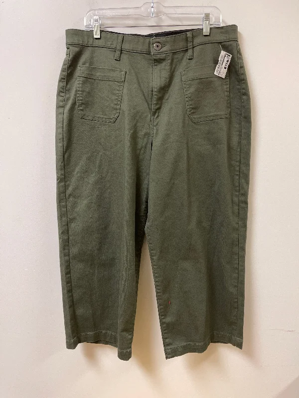 Women's SlacksJeans Flared By St Johns Bay In Green, Size: 16