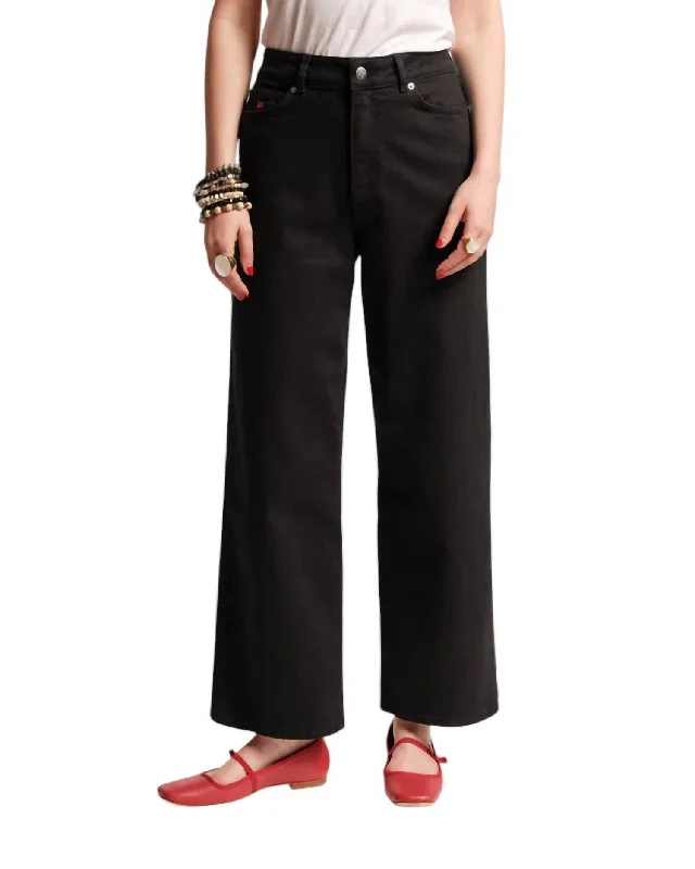 Women's Jodhpurs with Full LengthAce Jean Stretch Denim In Black