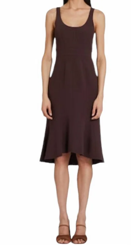 Women's Cap-Sleeve DressesCampania Dress In Cocoa