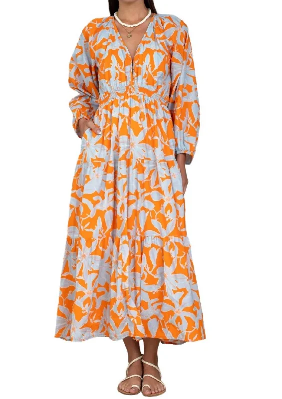 Women's Mandarin Collar DressesHallie Dress In Fiori