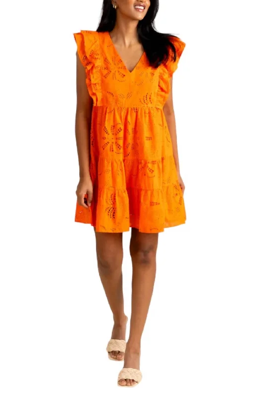 Women's Keyhole Collar DressesHope Dress In Sunset