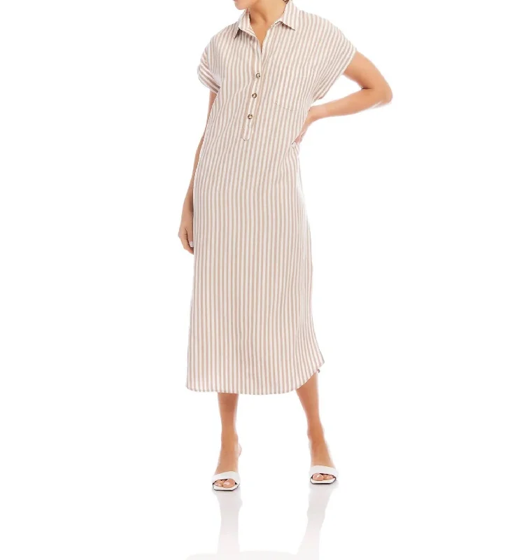 Women's V-Neck DressesKara Dress In Stripe