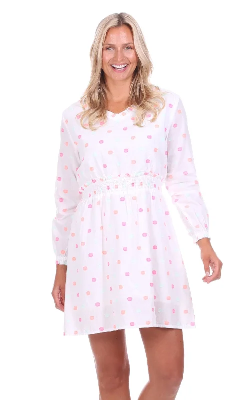 Women's Round-Neck DressesMaria Dress in Bright Polka Dot