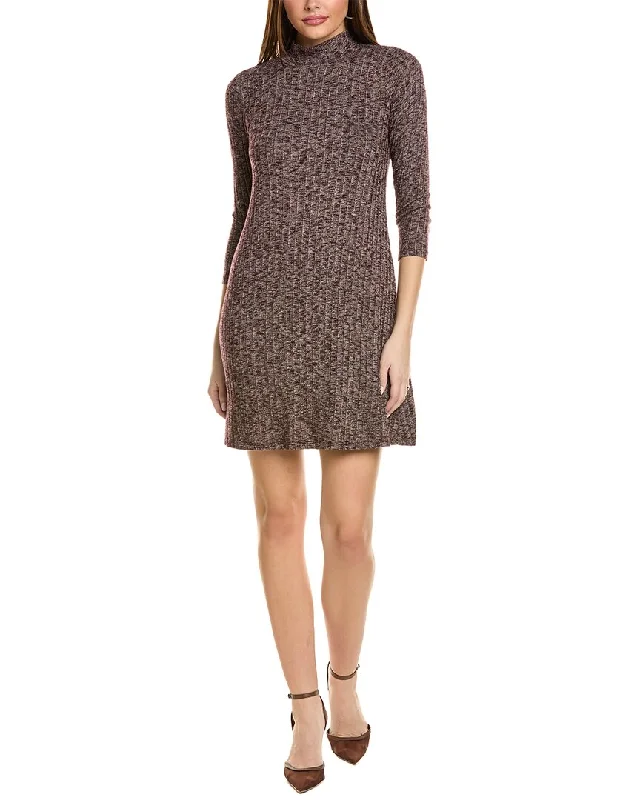 Women's Shawl Collar DressesMichael Stars Ribbed Shift Dress