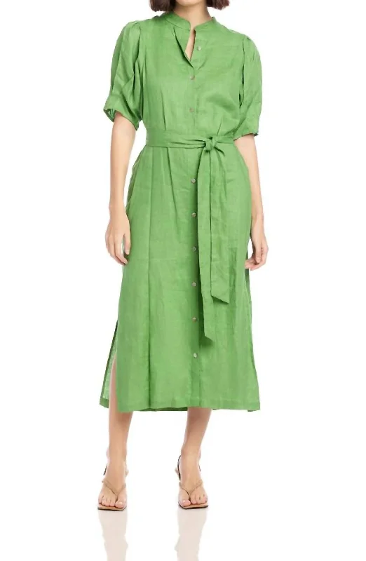 Women's High-Neck DressesRosalee Dress In Jade