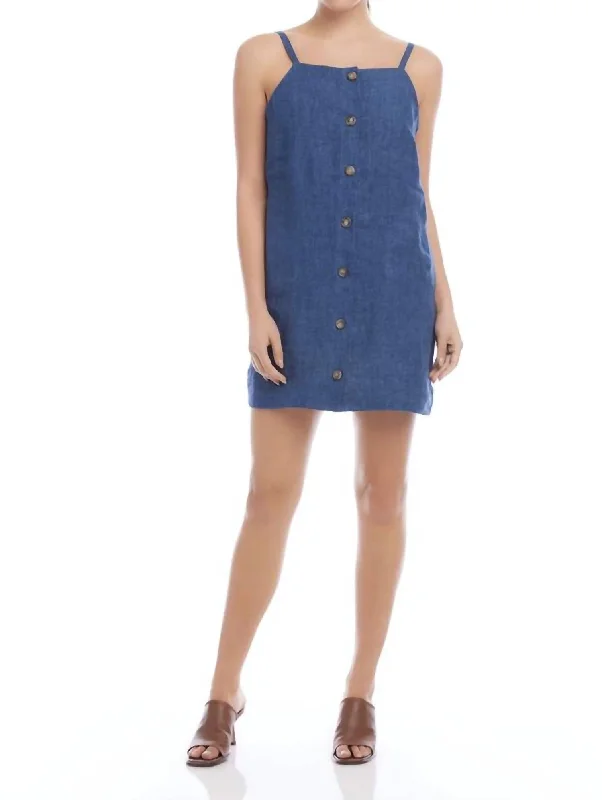 Women's V-Back DressesSafia Dress In Blue