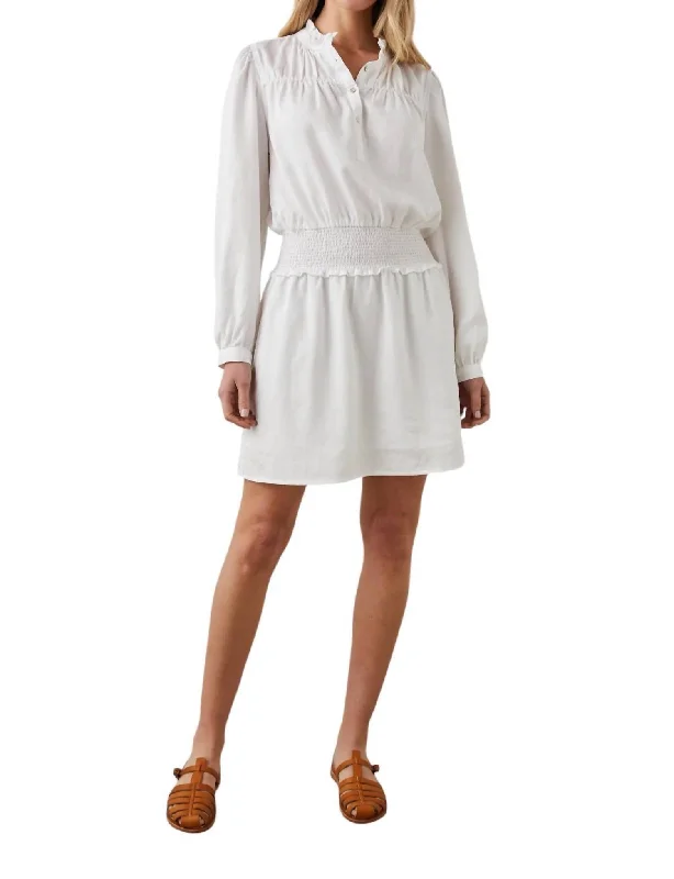 Women's Shawl Collar DressesShawna Dress In White