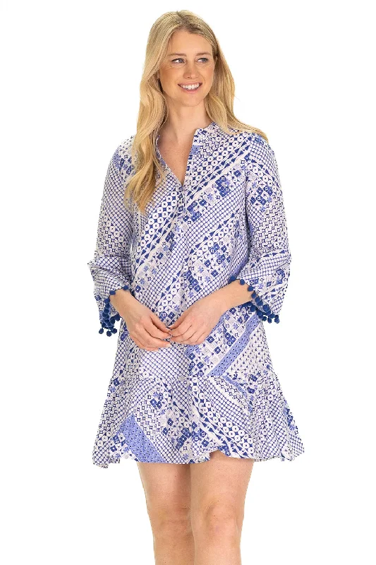 Women's High-Low DressesThe Flora Dress in Blue Breeze